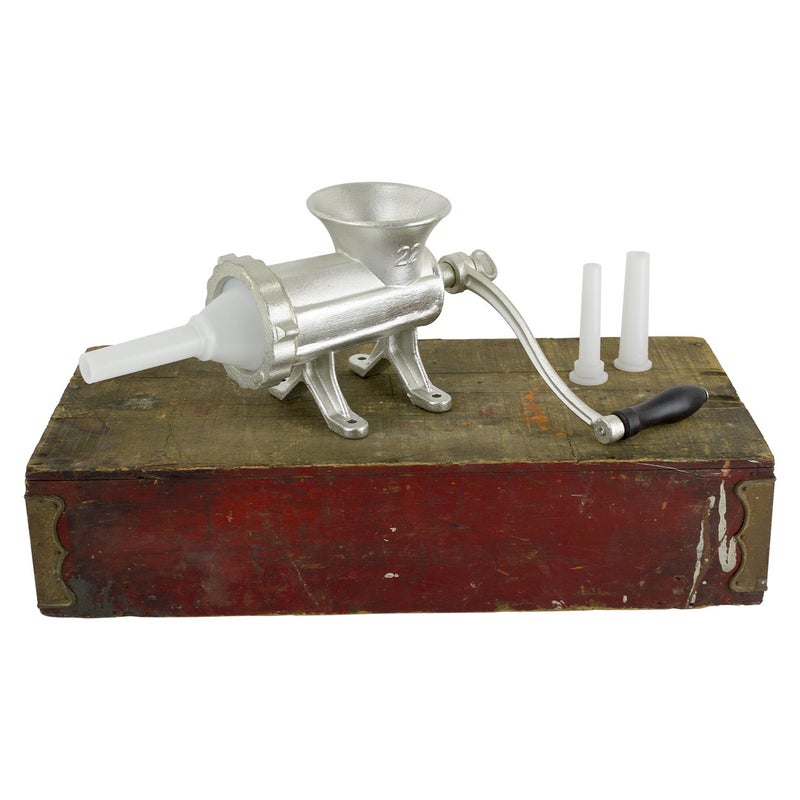 Chard HG-22, #22 Hand Grinder, Silver, Tin-Coated Cast Iron - Image 3